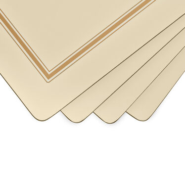 Classic Cream Set of 4 Large Placemats